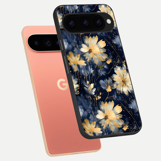  Royal Petal Dream phone case For Google Pixel 11 Pro XL showing premium glass back cover with detailed artwork