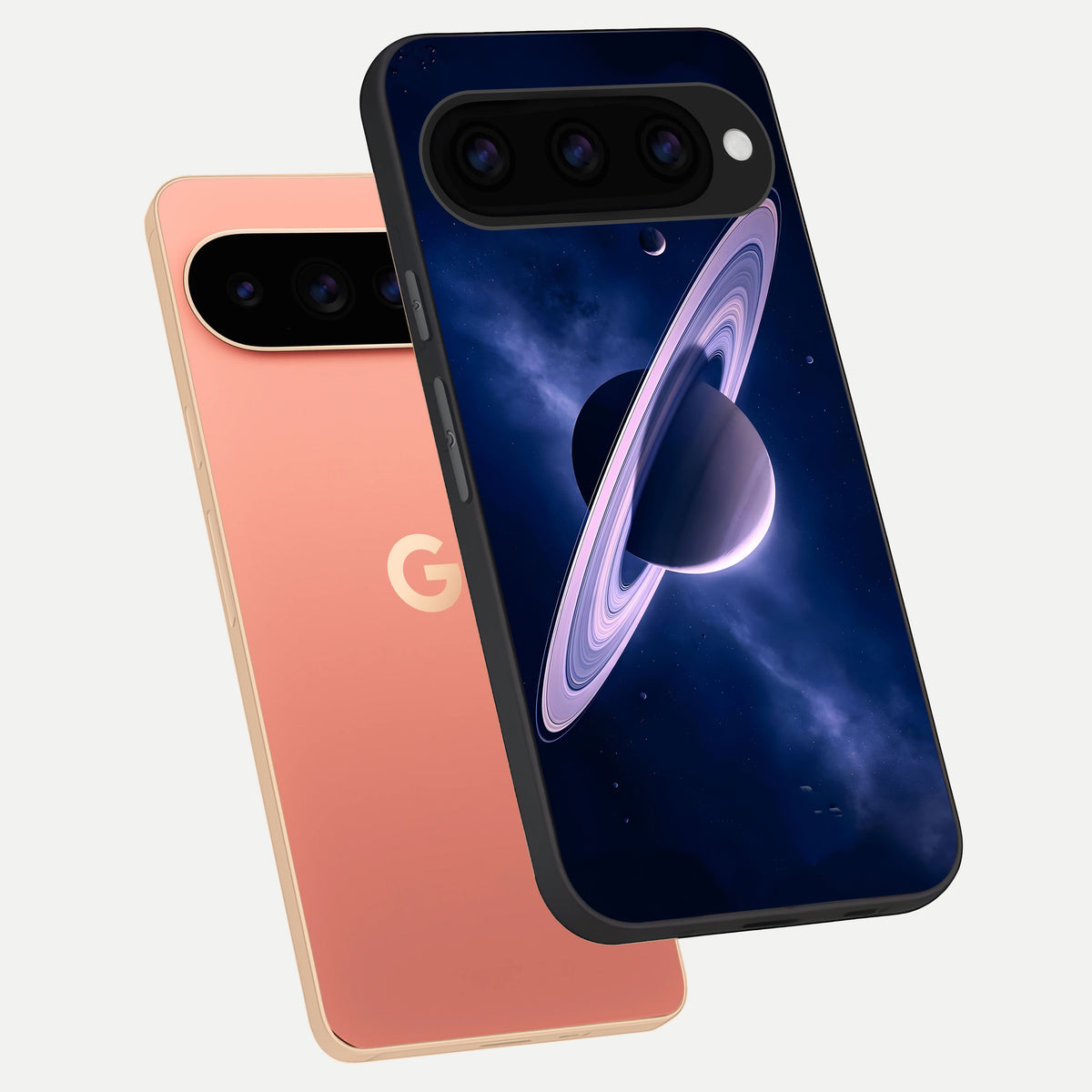  Saturn Ring Mystique phone case For Google Pixel 11 Pro XL showing premium glass back cover with detailed artwork