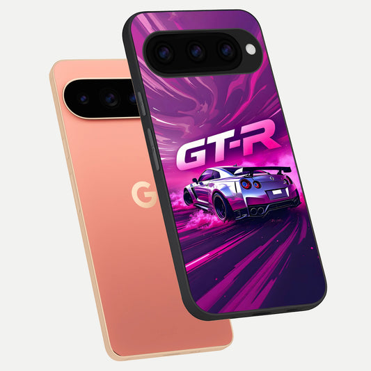  Speed Drift Legend phone case For Google Pixel 11 Pro XL showing premium glass back cover with detailed artwork