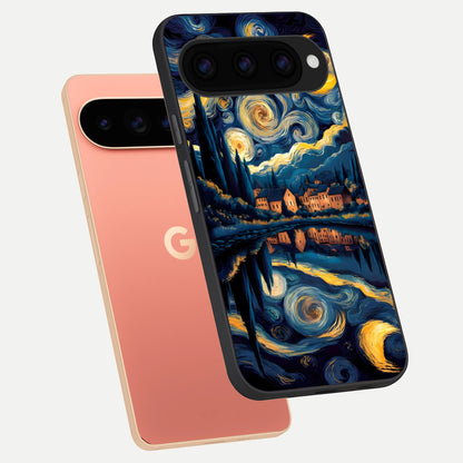  Starry Sky Serenity phone case For Google Pixel 11 Pro XL showing premium glass back cover with detailed artwork