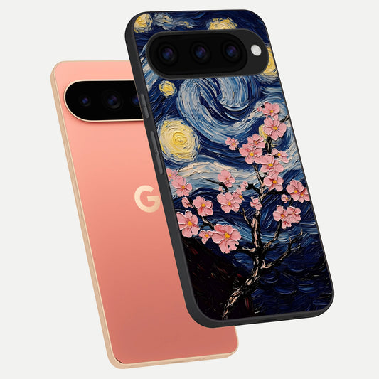  Van Gogh Scenery phone case For Google Pixel 11 Pro XL showing premium glass back cover with detailed artwork