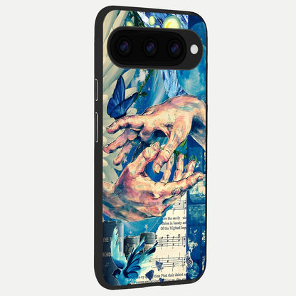  Aesthetic Divider back cover For Google Pixel 11 Pro XL slim fit glass case with vibrant aesthetic design