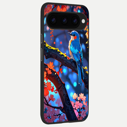  Blooming Water Drift back cover For Google Pixel 11 Pro XL slim fit glass case with vibrant aesthetic design