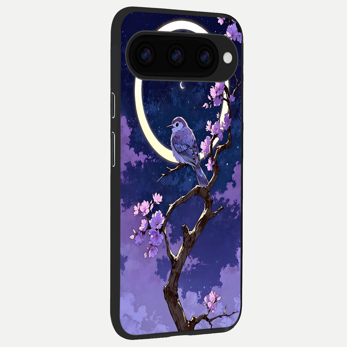  Celestial Bird Blossom back cover For Google Pixel 11 Pro XL slim fit glass case with vibrant aesthetic design