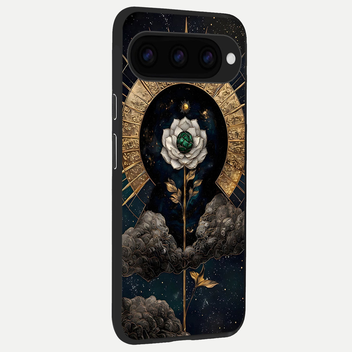  Celestial Lotus Morang back cover For Google Pixel 11 Pro XL slim fit glass case with vibrant aesthetic design