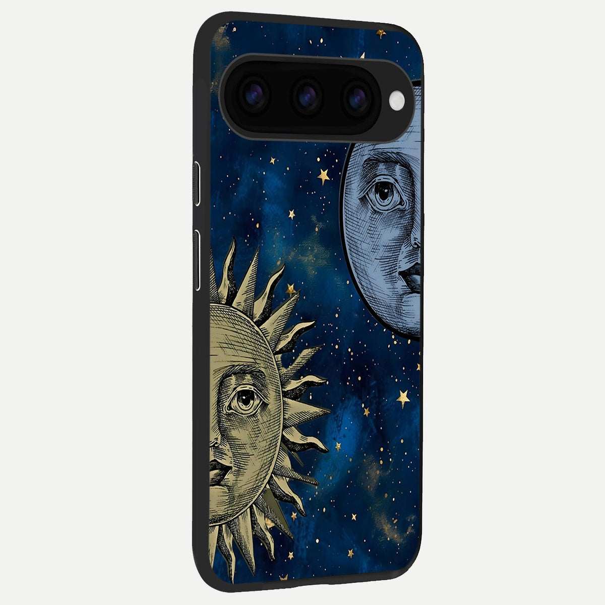  Celestial Moon With Sun back cover For Google Pixel 11 Pro XL slim fit glass case with vibrant aesthetic design