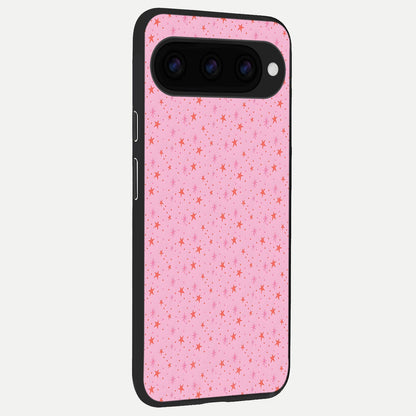  Cosmic Pink Sparkle back cover For Google Pixel 11 Pro XL slim fit glass case with vibrant aesthetic design