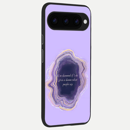  Damned People Quote back cover For Google Pixel 11 Pro XL slim fit glass case with vibrant aesthetic design