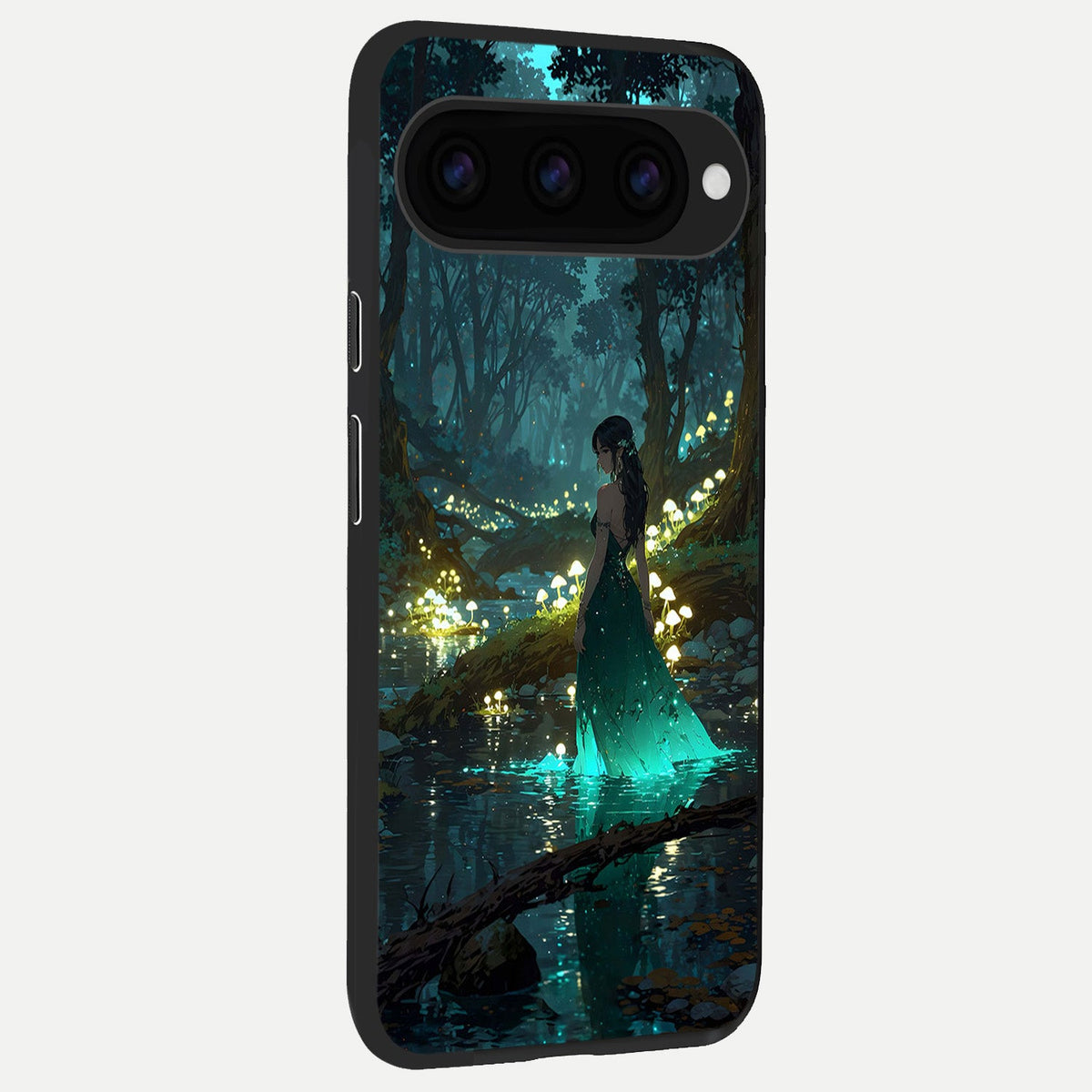 Enchanted Forest Glow back cover For Google Pixel 11 Pro XL slim fit glass case with vibrant aesthetic design