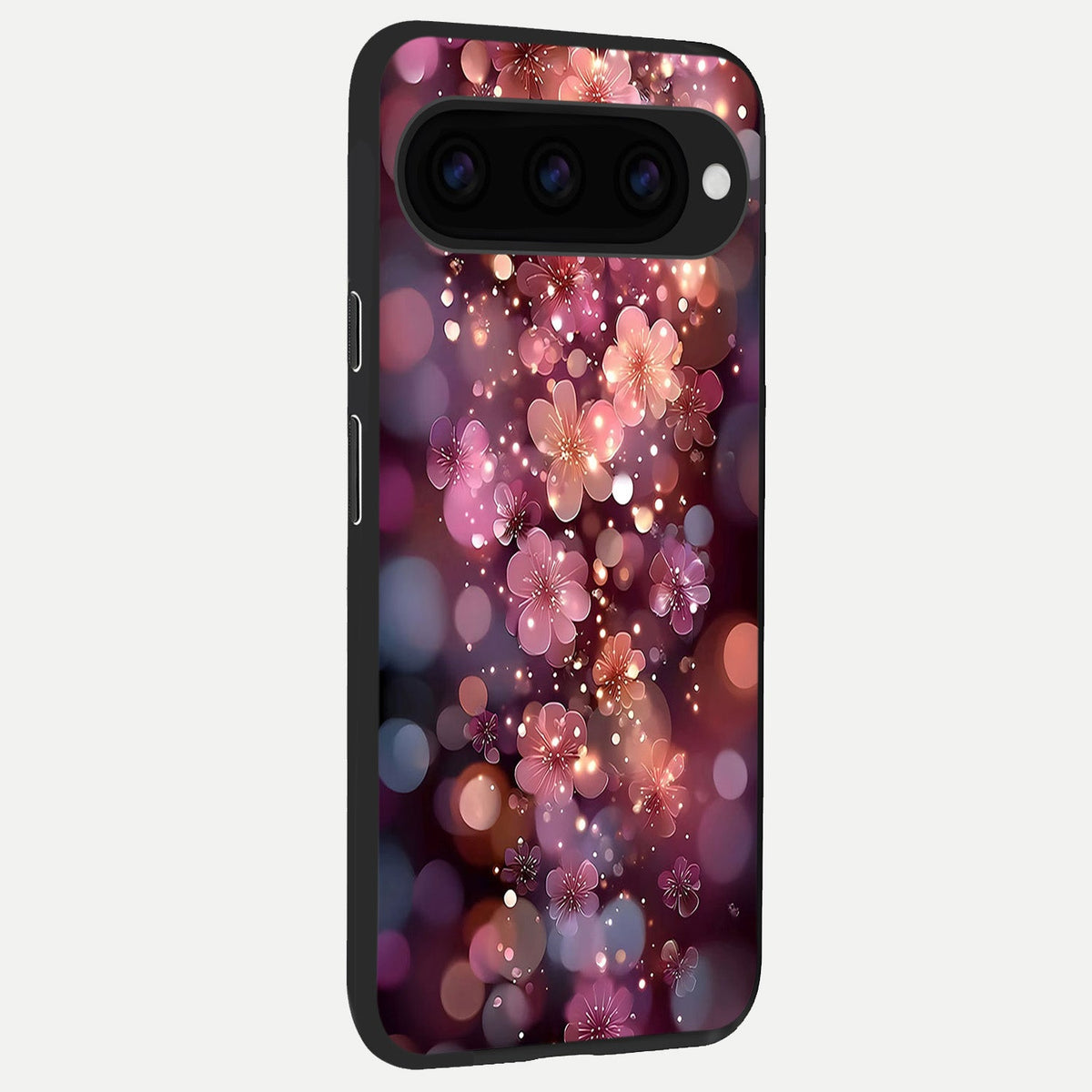  Glowing Petal Bliss back cover For Google Pixel 11 Pro XL slim fit glass case with vibrant aesthetic design