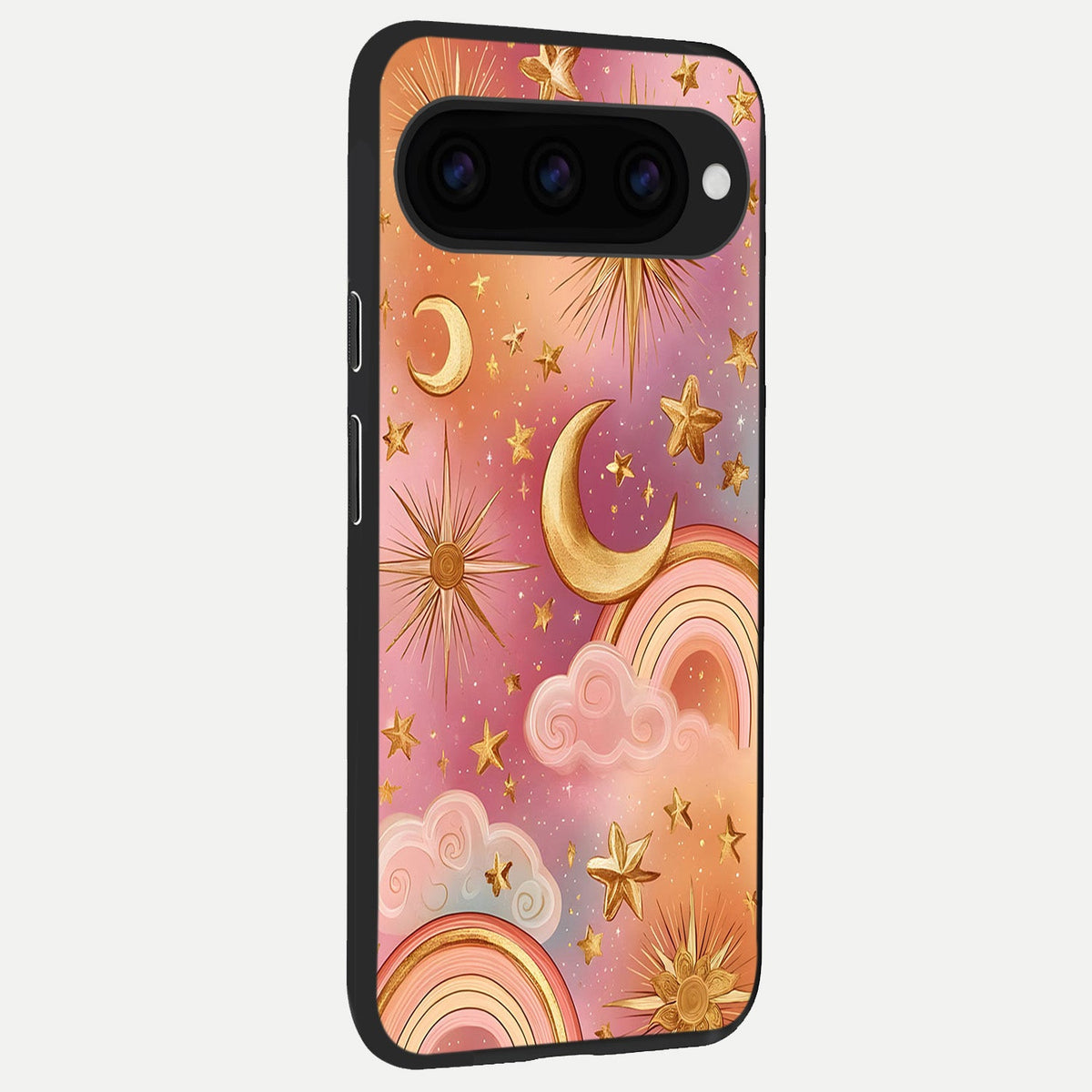  Golden Celestial Dreams back cover For Google Pixel 11 Pro XL slim fit glass case with vibrant aesthetic design