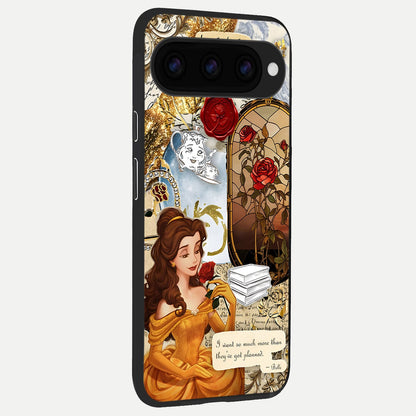  Golden Dream Belle back cover For Google Pixel 11 Pro XL slim fit glass case with vibrant aesthetic design