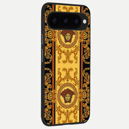  Golden Royal Heritage back cover For Google Pixel 11 Pro XL slim fit glass case with vibrant aesthetic design