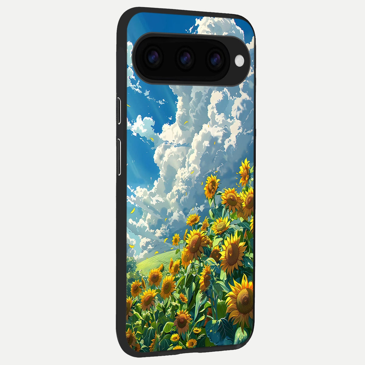  Golden Sun Glory back cover For Google Pixel 11 Pro XL slim fit glass case with vibrant aesthetic design