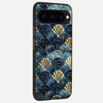  Golden Wave Luxe back cover For Google Pixel 11 Pro XL slim fit glass case with vibrant aesthetic design