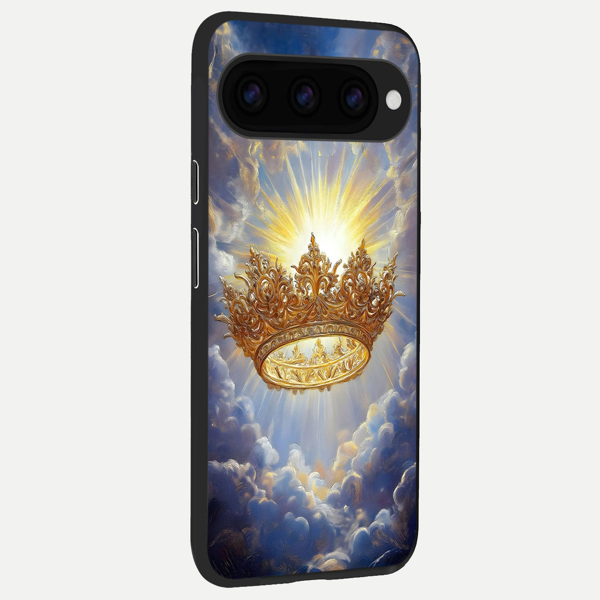  Heavenly Crown Light back cover For Google Pixel 11 Pro XL slim fit glass case with vibrant aesthetic design