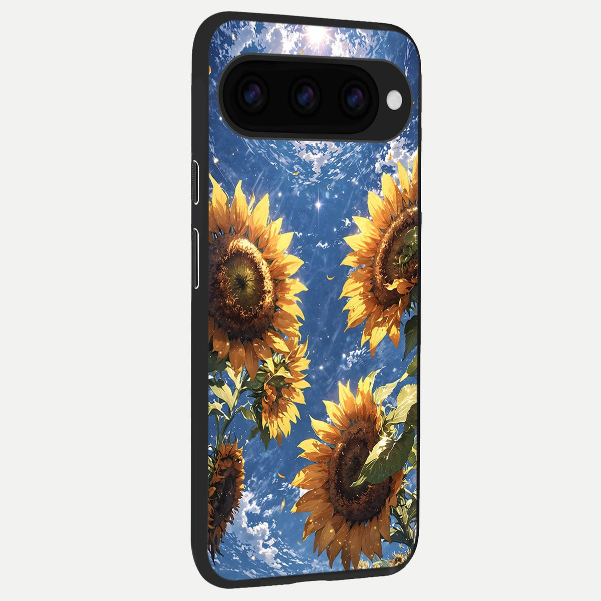  Heavenly Sunflower Rise back cover For Google Pixel 11 Pro XL slim fit glass case with vibrant aesthetic design