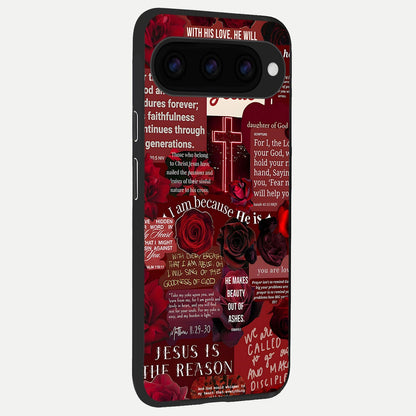 Jesus Love Heals back cover For Google Pixel 11 Pro XL slim fit glass case with vibrant aesthetic design