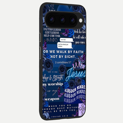  Kingdom Faith Glow back cover For Google Pixel 11 Pro XL slim fit glass case with vibrant aesthetic design