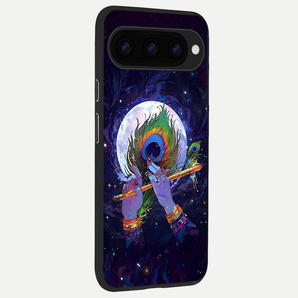  Krishna Hands Art back cover For Google Pixel 11 Pro XL slim fit glass case with vibrant aesthetic design