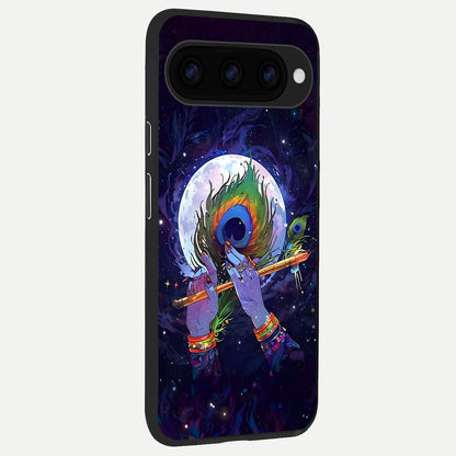  Krishna Hands Art back cover For Google Pixel 11 Pro XL slim fit glass case with vibrant aesthetic design