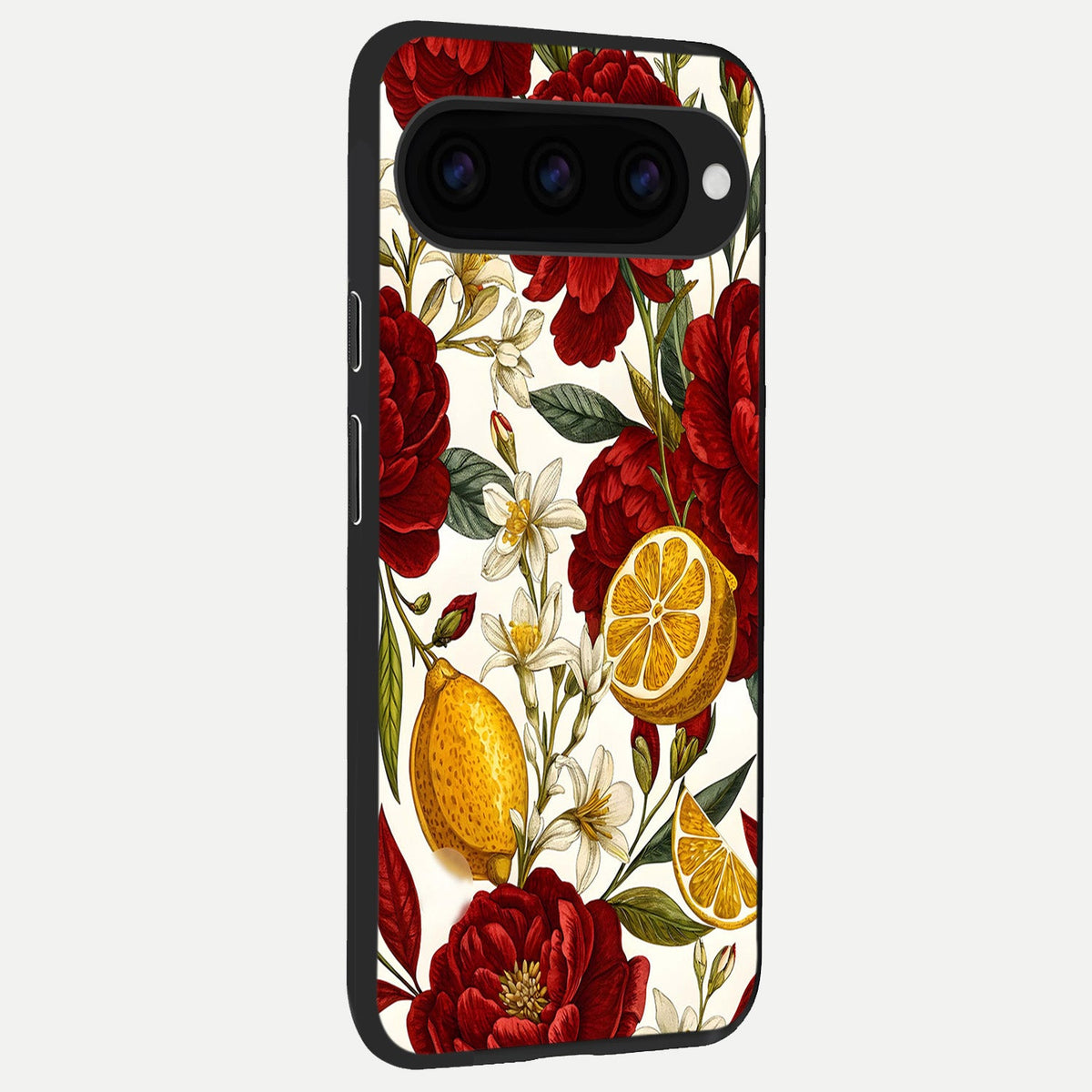  Lemon Rose Charm back cover For Google Pixel 11 Pro XL slim fit glass case with vibrant aesthetic design