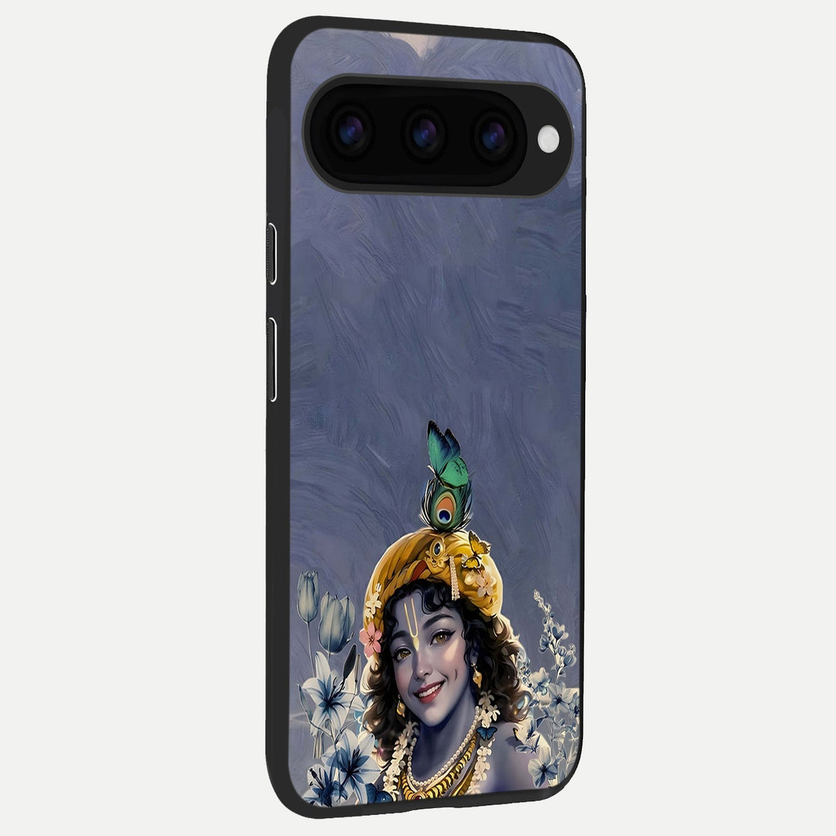  Lord Krishna back cover For Google Pixel 11 Pro XL slim fit glass case with vibrant aesthetic design