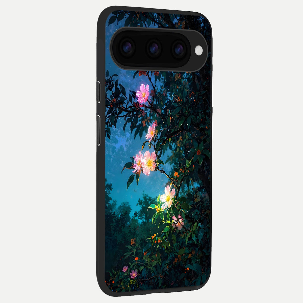  Midnight Bloom Glow back cover For Google Pixel 11 Pro XL slim fit glass case with vibrant aesthetic design