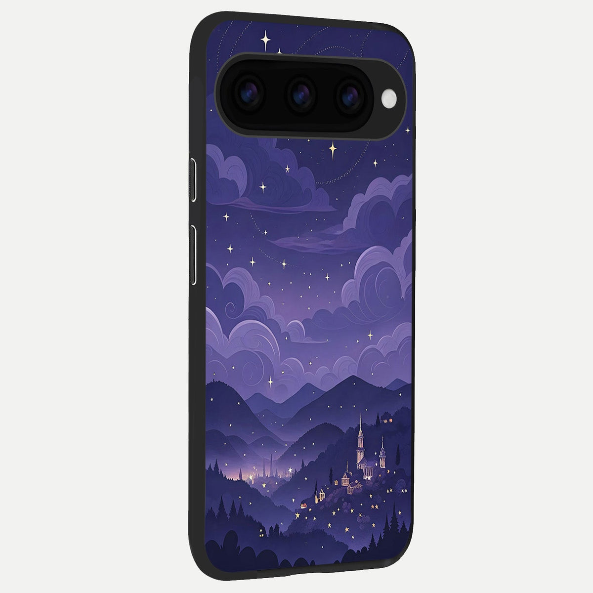  Minimal Night View back cover For Google Pixel 11 Pro XL slim fit glass case with vibrant aesthetic design