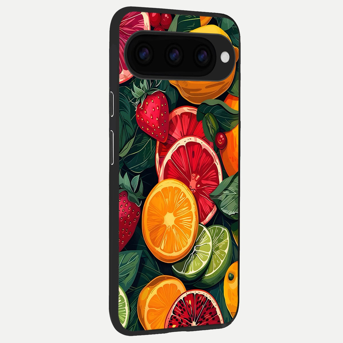  Multiple Fruits back cover For Google Pixel 11 Pro XL slim fit glass case with vibrant aesthetic design