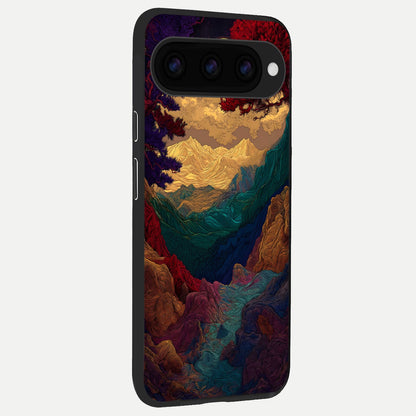  Mystic Valley Light back cover For Google Pixel 11 Pro XL slim fit glass case with vibrant aesthetic design