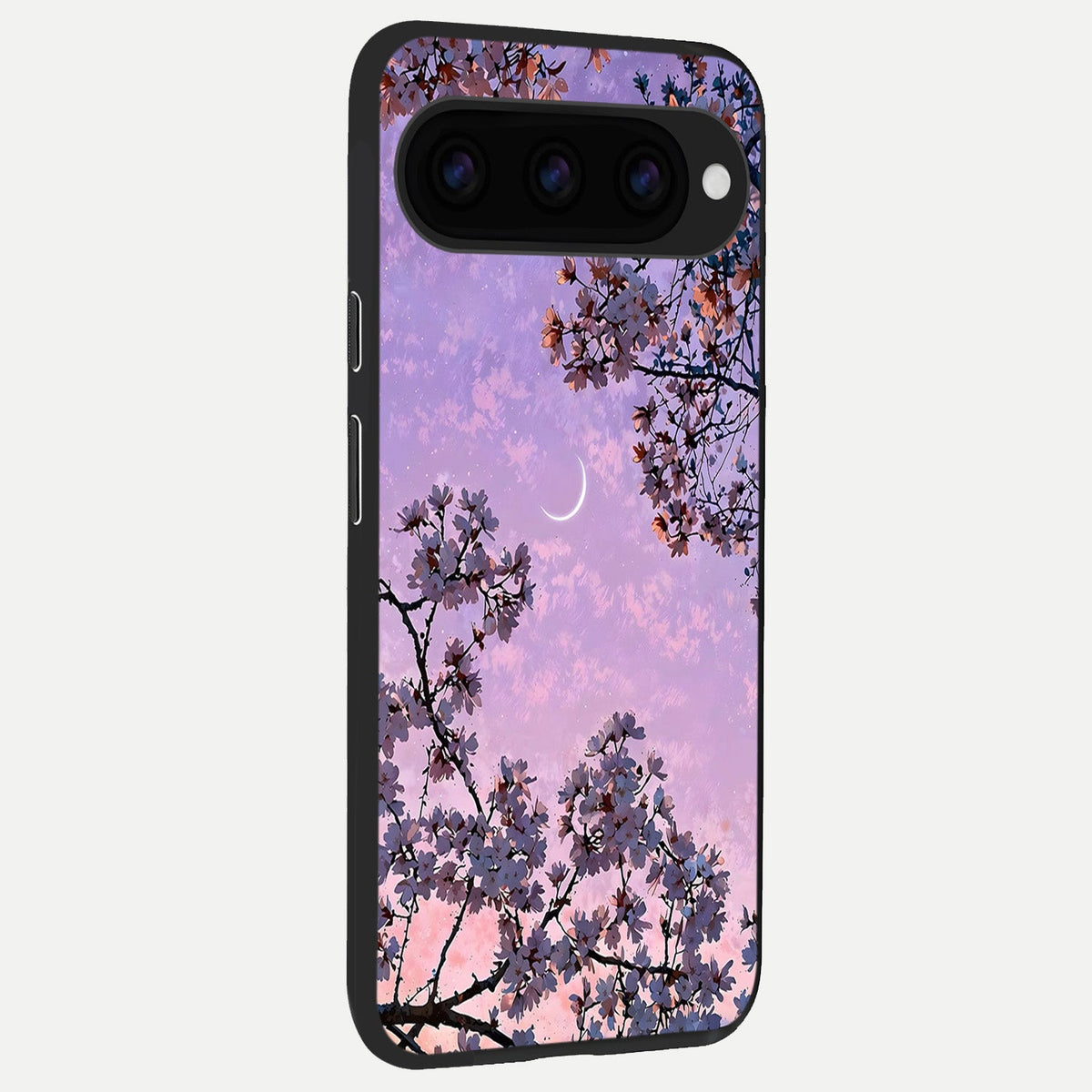  Purple Serenity Moon back cover For Google Pixel 11 Pro XL slim fit glass case with vibrant aesthetic design