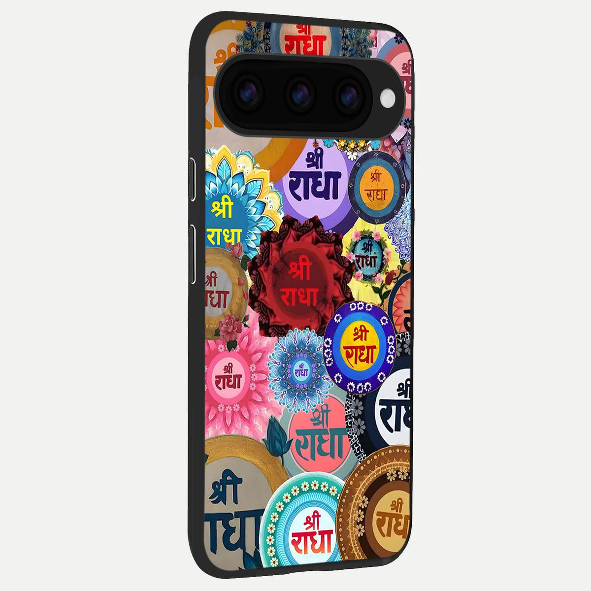  Radha Divine Bloom back cover For Google Pixel 11 Pro XL slim fit glass case with vibrant aesthetic design