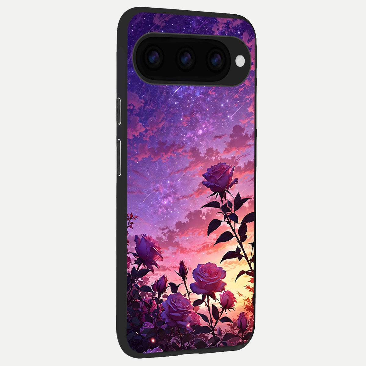  Starlit Rose Twilight back cover For Google Pixel 11 Pro XL slim fit glass case with vibrant aesthetic design