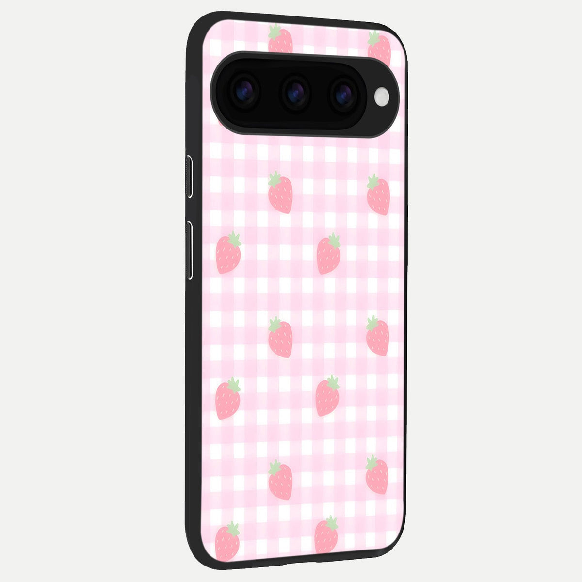  Strawberry Picnic Love back cover For Google Pixel 11 Pro XL slim fit glass case with vibrant aesthetic design