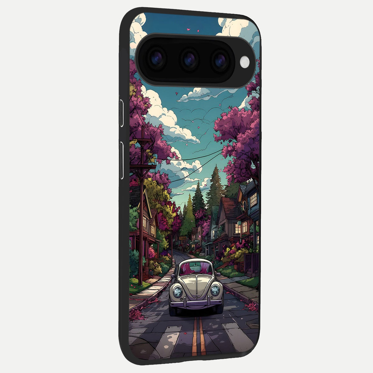  Vintage Street Drive back cover For Google Pixel 11 Pro XL slim fit glass case with vibrant aesthetic design