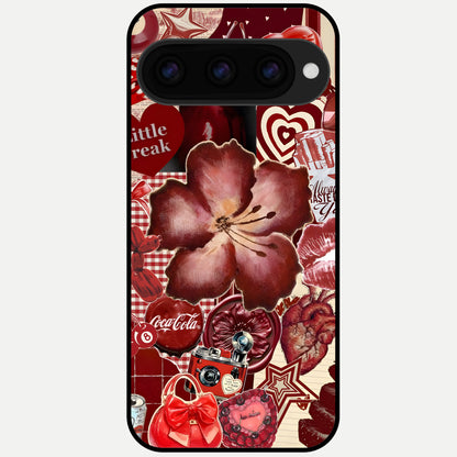  Aesthetic Little Freak Glass Case For Google Pixel 11 Pro XL back cover – full design glossy printed glass finish