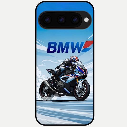  BMW Power Drift Glass Case For Google Pixel 11 Pro XL back cover – full design glossy printed glass finish