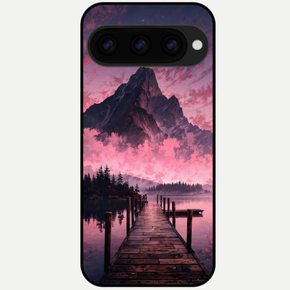  Beautiful Mountain View Glass Case For Google Pixel 11 Pro XL back cover – full design glossy printed glass finish