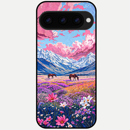  Blossom Valley Dream Glass Case For Google Pixel 11 Pro XL back cover – full design glossy printed glass finish