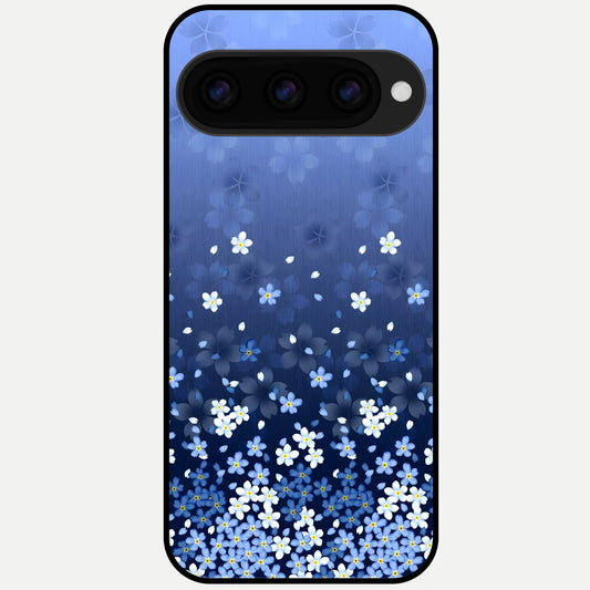  Blue Starry Glass Case For Google Pixel 11 Pro XL back cover – full design glossy printed glass finish