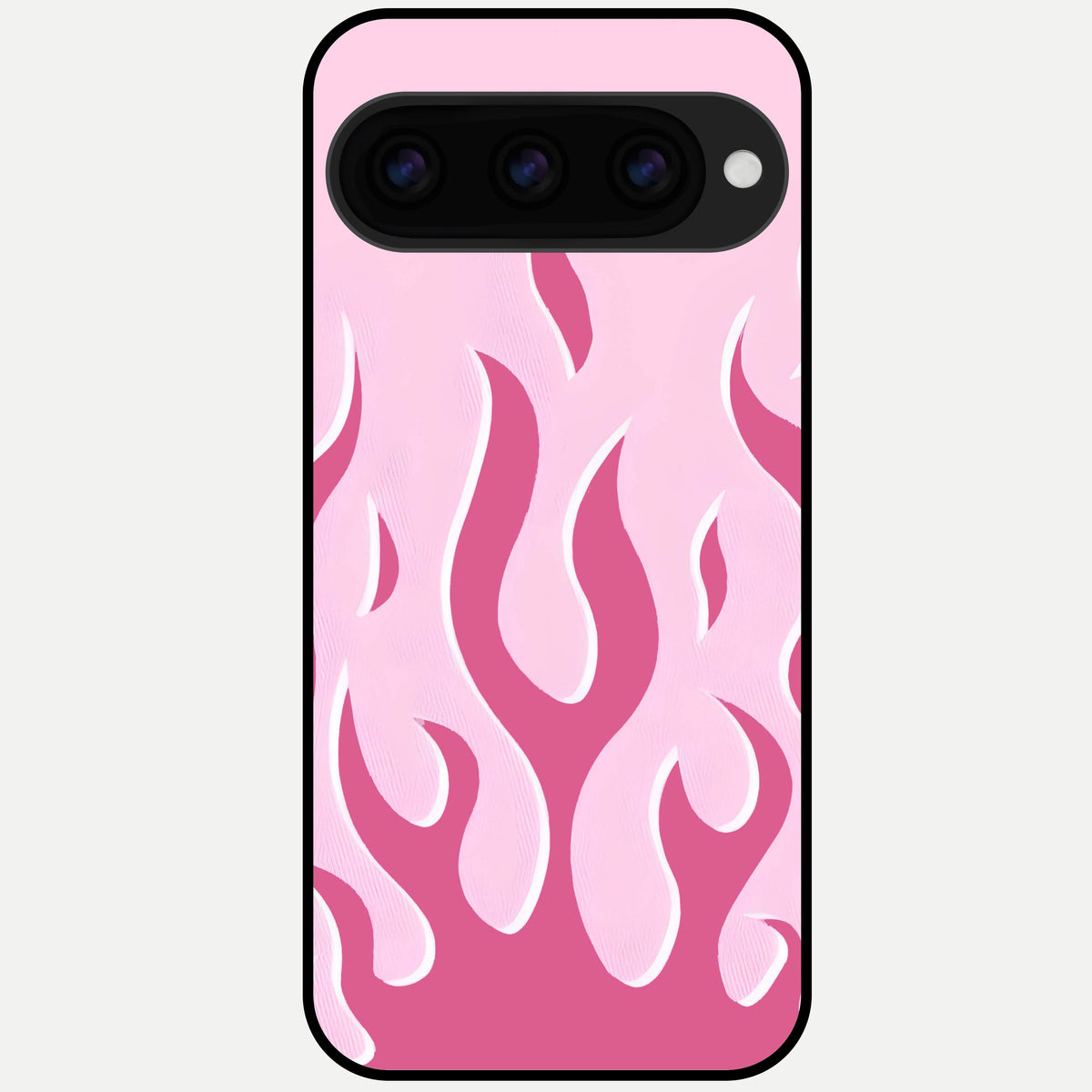  Blush Flame Energy Glass Case For Google Pixel 11 Pro XL back cover – full design glossy printed glass finish