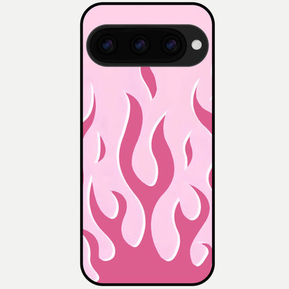  Blush Flame Energy Glass Case For Google Pixel 11 Pro XL back cover – full design glossy printed glass finish