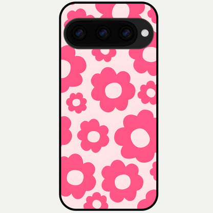  Blush Flower Pop Glass Case For Google Pixel 11 Pro XL back cover – full design glossy printed glass finish