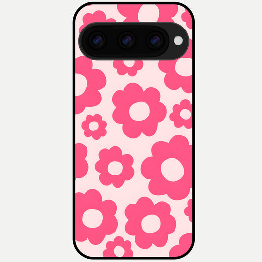  Blush Flower Pop Glass Case For Google Pixel 11 Pro XL back cover – full design glossy printed glass finish