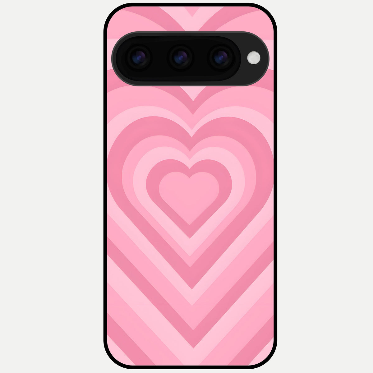  Blush Heart Waves Glass Case For Google Pixel 11 Pro XL back cover – full design glossy printed glass finish