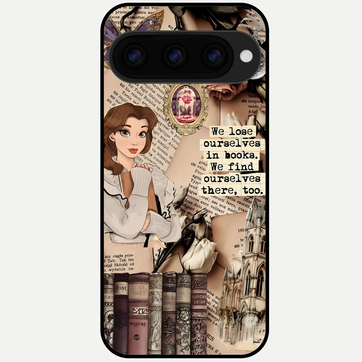  Bookish Dream World Glass Case For Google Pixel 11 Pro XL back cover – full design glossy printed glass finish