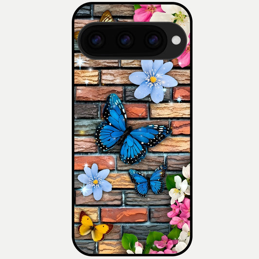  Brick Bloom Flight Glass Case For Google Pixel 11 Pro XL back cover – full design glossy printed glass finish