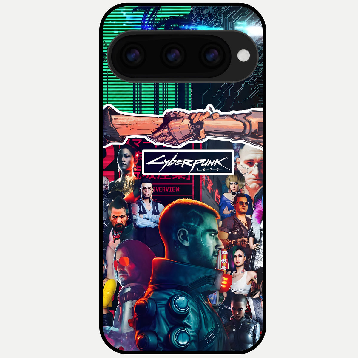  CYBERPUNK Legacy Glass Case For Google Pixel 11 Pro XL back cover – full design glossy printed glass finish