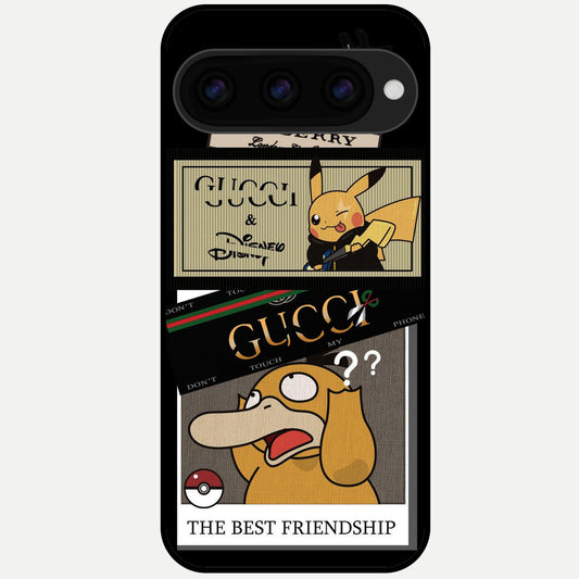  Cartoon Brand Play Mashup Glass Case For Google Pixel 11 Pro XL back cover – full design glossy printed glass finish